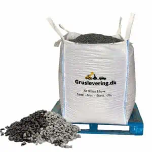 Granitskærver, sort 18-25 mm