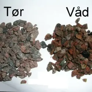 Rød granitskærver - Bigbag 1000 kg. ca. 0,63 kbm. 8-11 mm