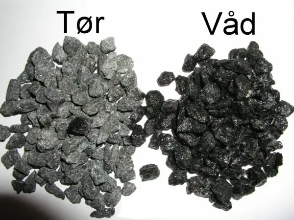 Sorte granitskærver - Bigbag 1000 kg. ca. 0,63 kbm. 11-16 mm